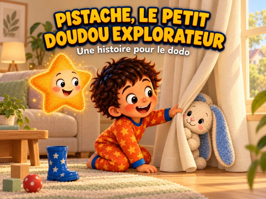 Couverture : Pistache, le petit doudou explorateur